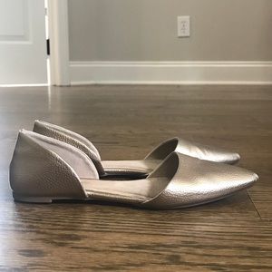 Gold Pointed Flats, Old Navy